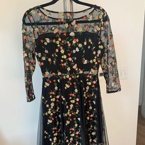 Floral Embroidered Dress